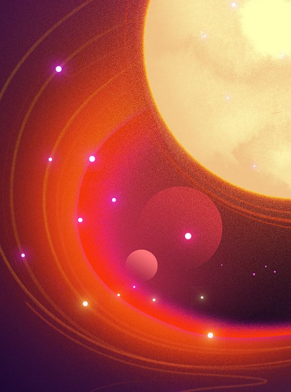 Editorial illustration representing how subtraction gives a synthesised sound its final form