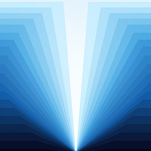 Deep abstract imagery representing the sustained resonance of struck singing bowls