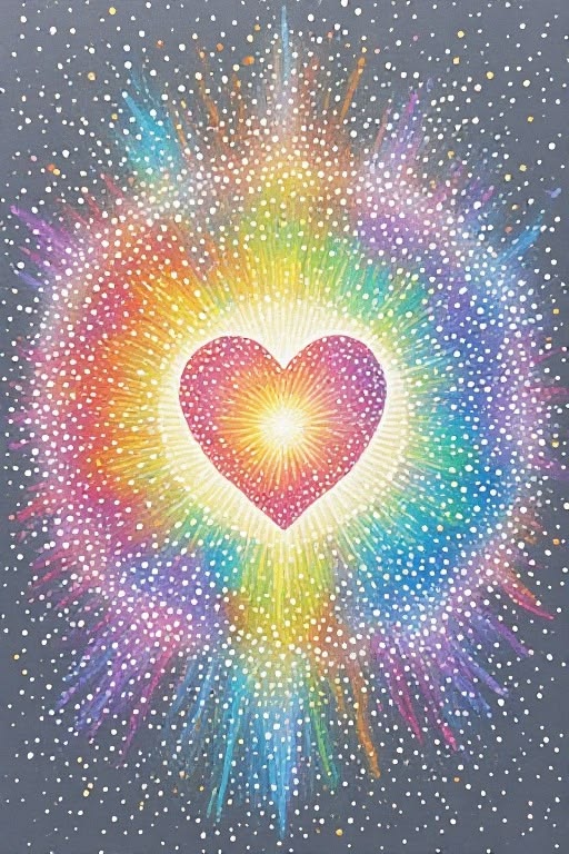 Prismatic imagery representing the mapping between visible light wavelengths and audio pitches