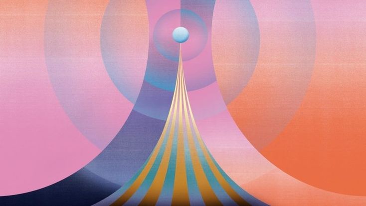 Abstract layered waveform artwork representing phase response and how timing errors smear transients